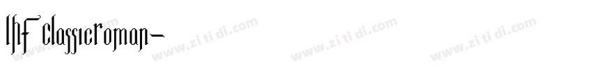 LHF ClassicRoman字体转换